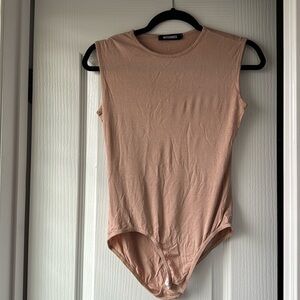 Misguided pale pink bodysuit